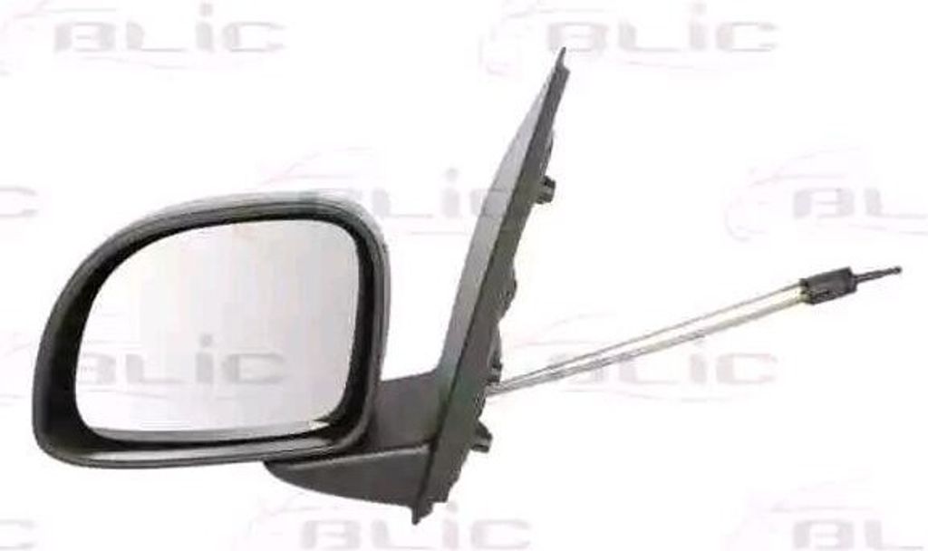 BLIC 5402-07-049365P Außenspiegel Seitenspiegel Links für FIAT PANDA (169) Unbeheizt Konvex Grundiert Manuell