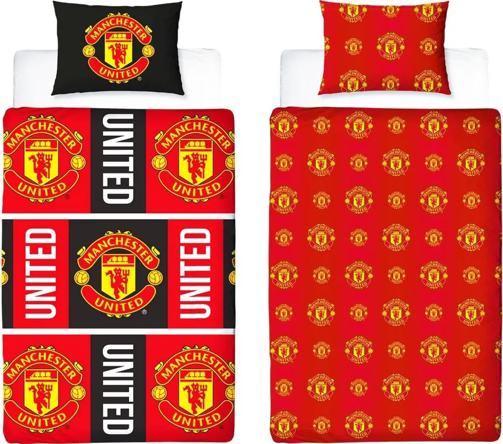 Housse de Couette Football Manchester United TC183 pour Chambre Enfant Fan