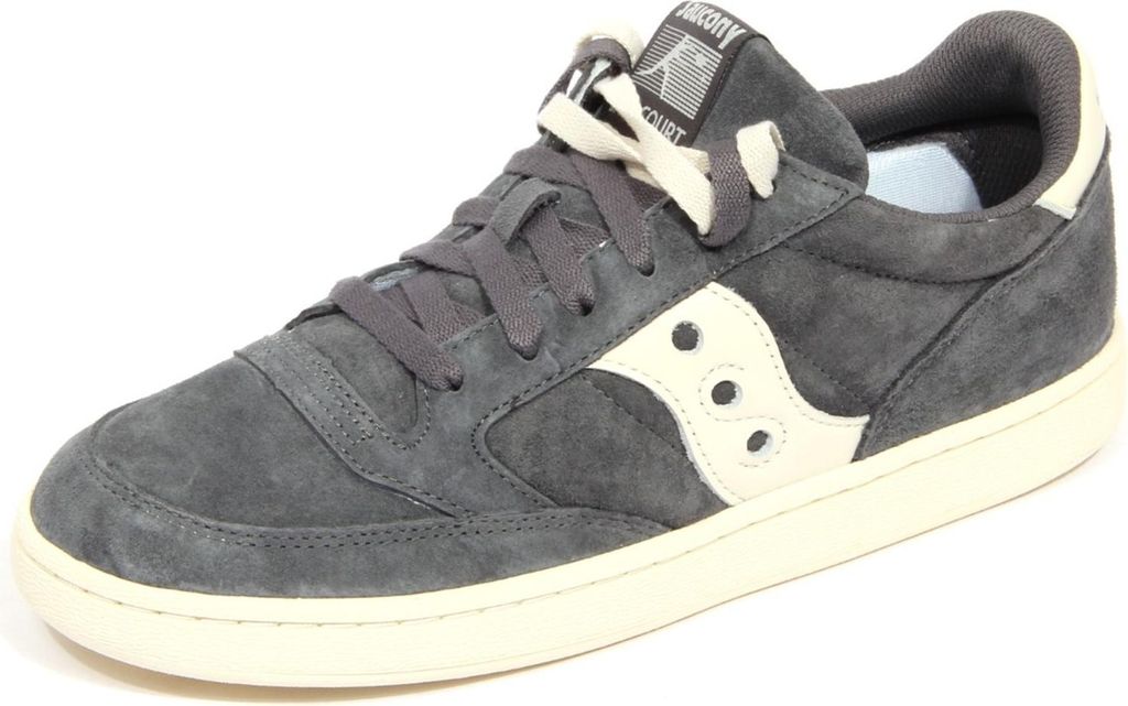 H1856 sneaker uomo SAUCONY JAZZ COURT Mann Wildleder Schuhe grau
