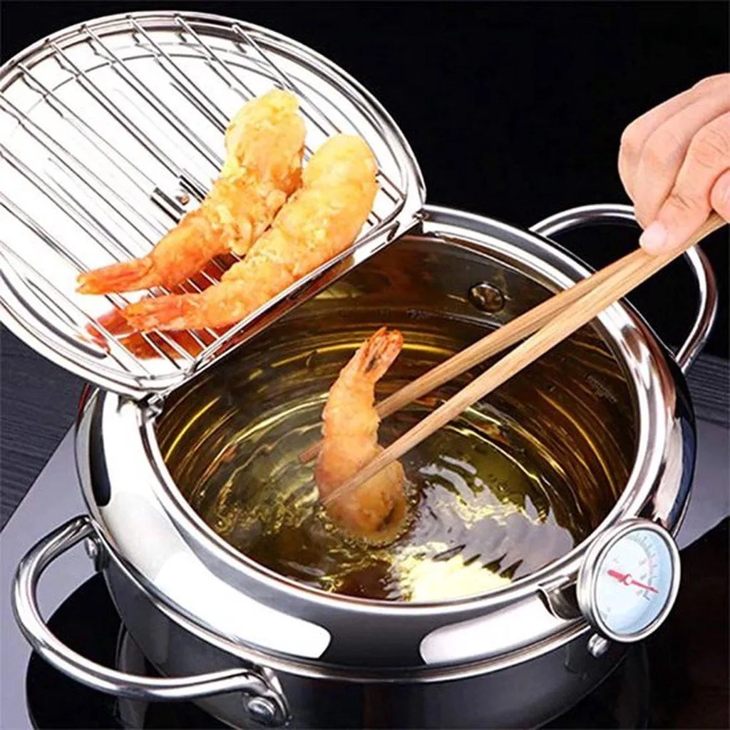 Pentola Friggitrice Giapponese Happyment 24cm - Stop Schizzi e Odori