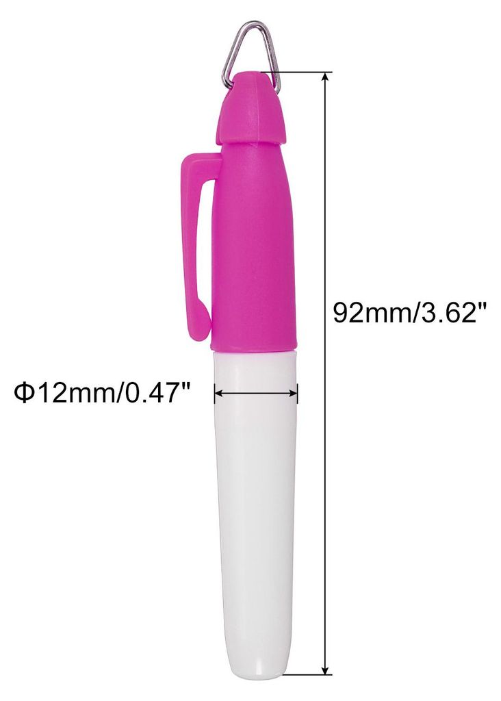Mini Permanent Marker, 6er Pack Golfball-Marker-Stifte mit Schlš¹sselanh?nger-Clip fš¹r Bš¹ro, Meetings und Outdoor-Aktivit?ten, Pink