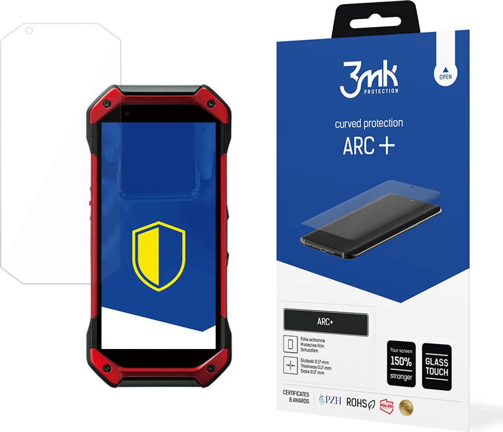 Pellicola Kyocera Torque 5G 3mk Arc+ Protezione Schermo Curvo Invisibile