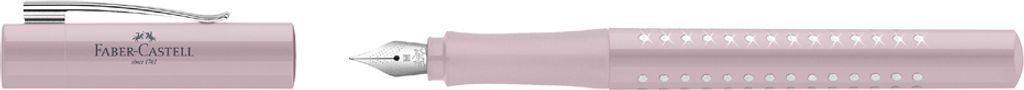 FABER-CASTELL Füllhalter GRIP SPARKLE rose F