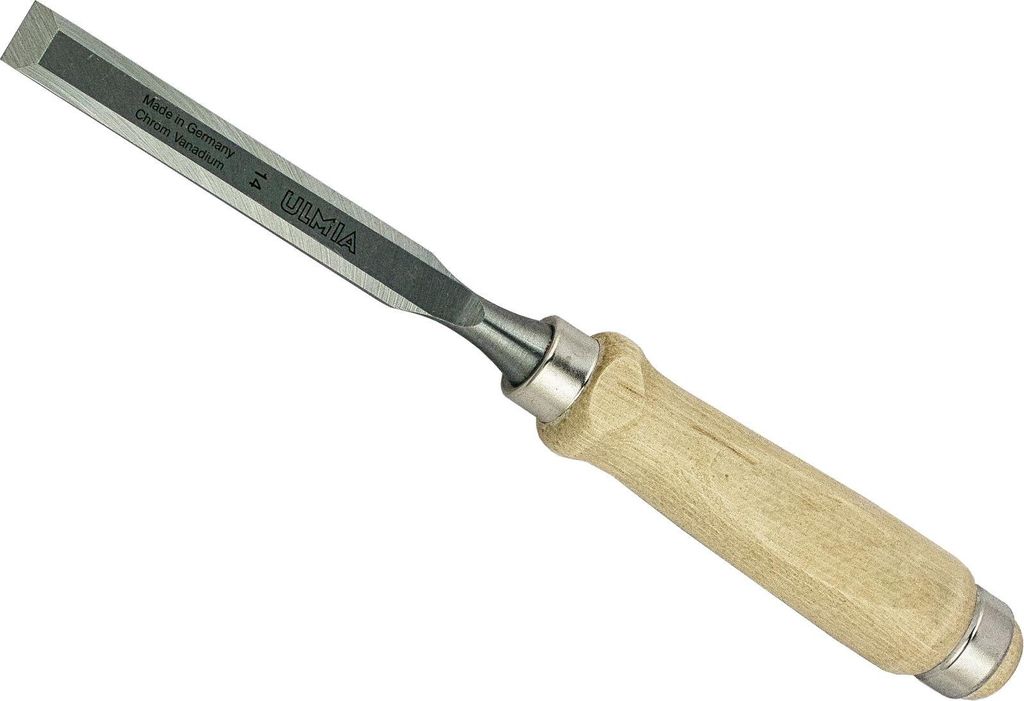 ULMIA Stechbeitel 14 mm 300 mm hellem Holzheft zur Bearbeitung von Holz 164-14