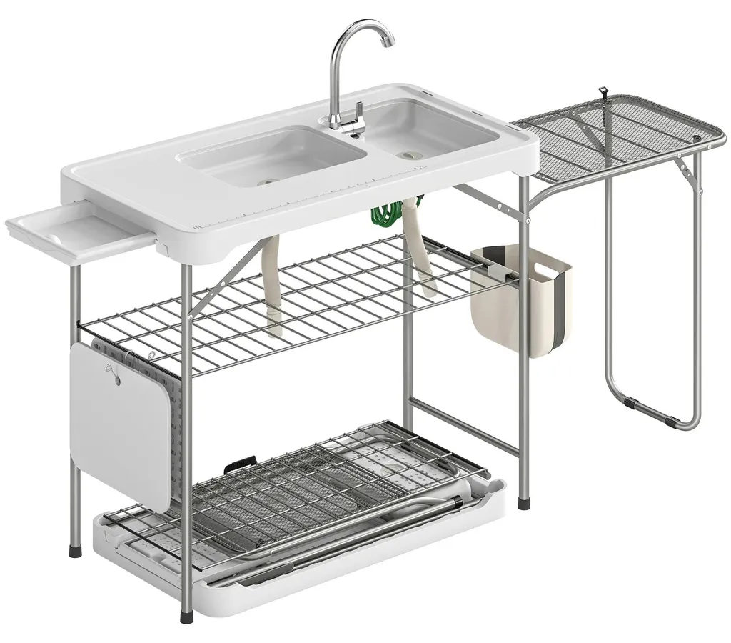 Table nettoyage poisson pliable 2 éviers : fini les odeurs en cuisine