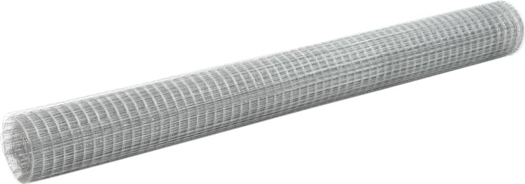 "im Angebot" Maschendraht Verzinkter Stahl 10x1,5 m Silbern - Metallzäune CC596