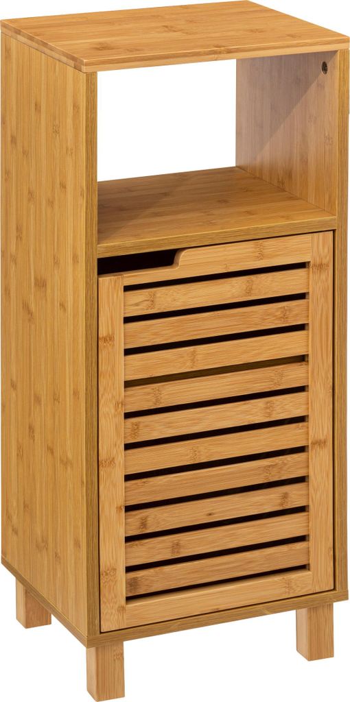 Armoire de salle de bains debout en bambou Image du produit 