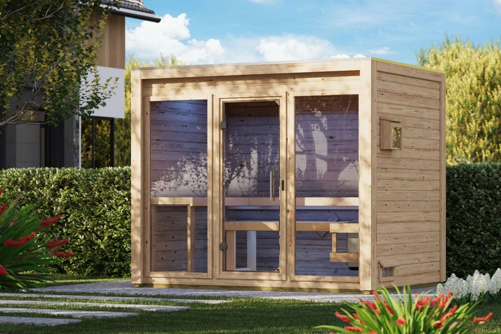 Karibu Saunahaus : Sauna extérieure, sauna de jardin, Image du produit 