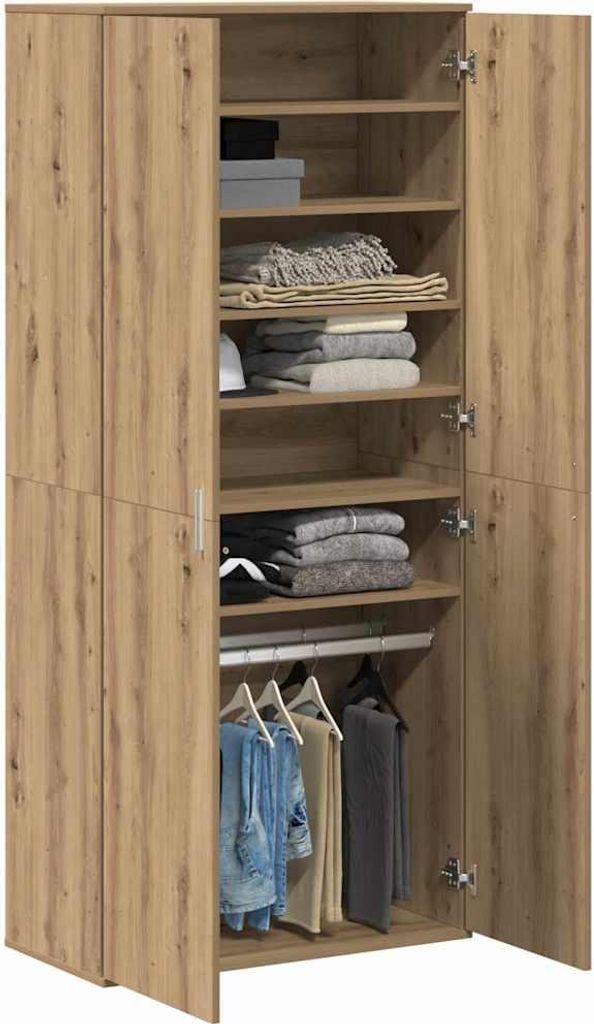 "Sonderangebot" Hochschrank - CLORIS - Robust und langlebig - Schuhregal - Artisan-Eiche 80x39x178cm Holzwerkstoff - Schuhregale NeuMöbel8769001