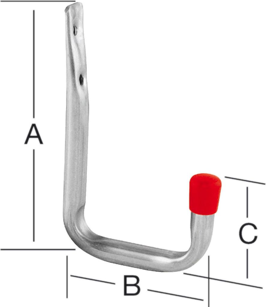 Gancio a muro a U A.82mm zincato VORMANN Immagine del prodotto 
