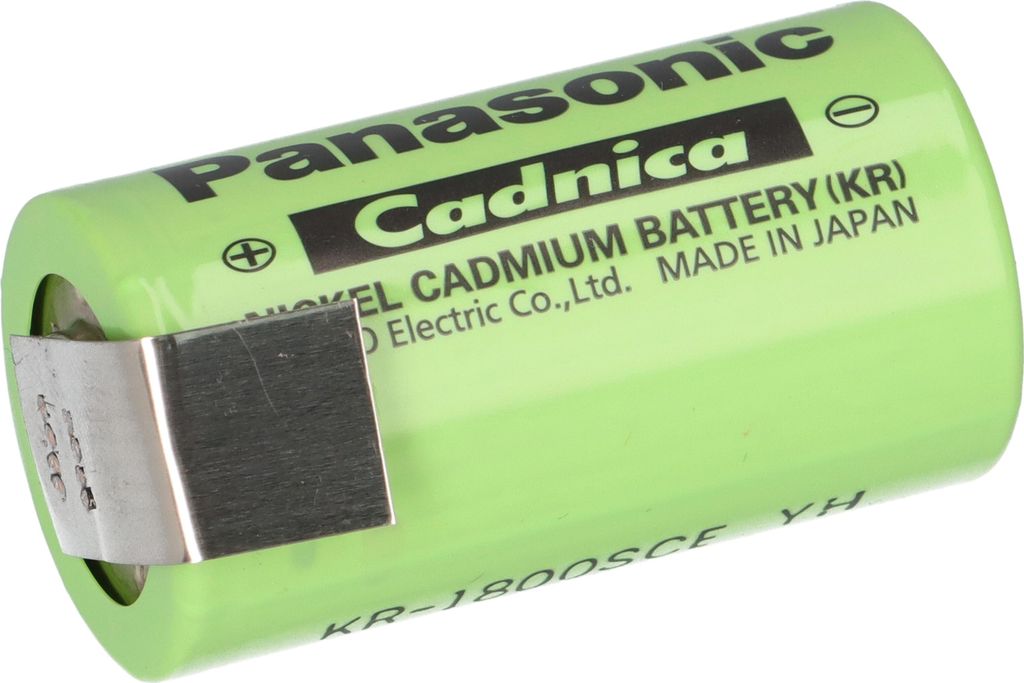 Panasonic KR-1800SCE Sub C 1.2V 1800mAh Ni-Cd Z Lötfahne