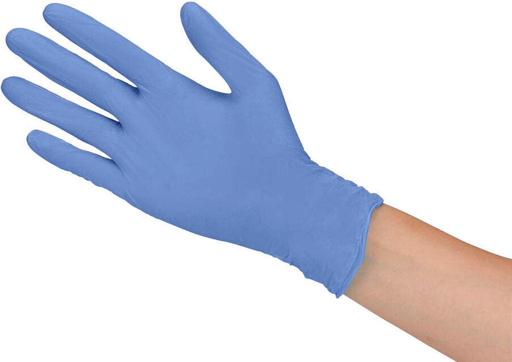 Nölle unisex Einmalhandschuhe blau Größe M 100 St.