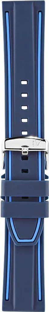 Bracelet montre Morellato bleu pour homme et femme en cuir 20mm souple