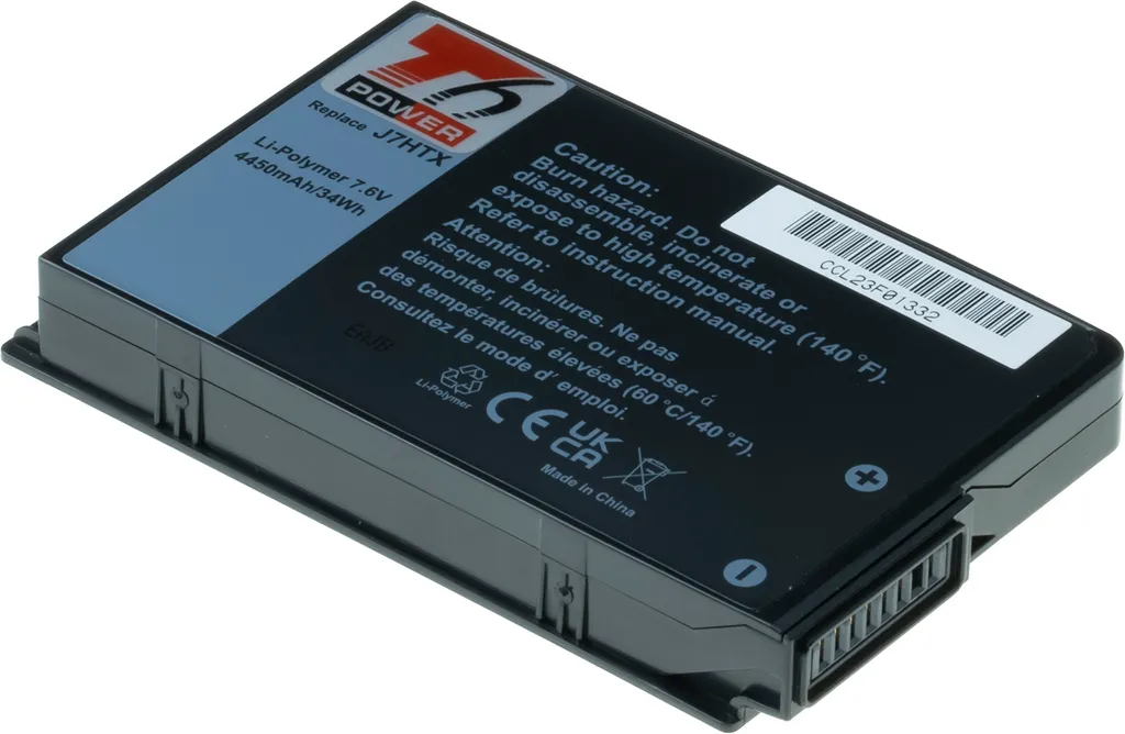 Batteria Dell 2JT7D per Latitude Rugged | 7.6V 4450mAh T6 Power