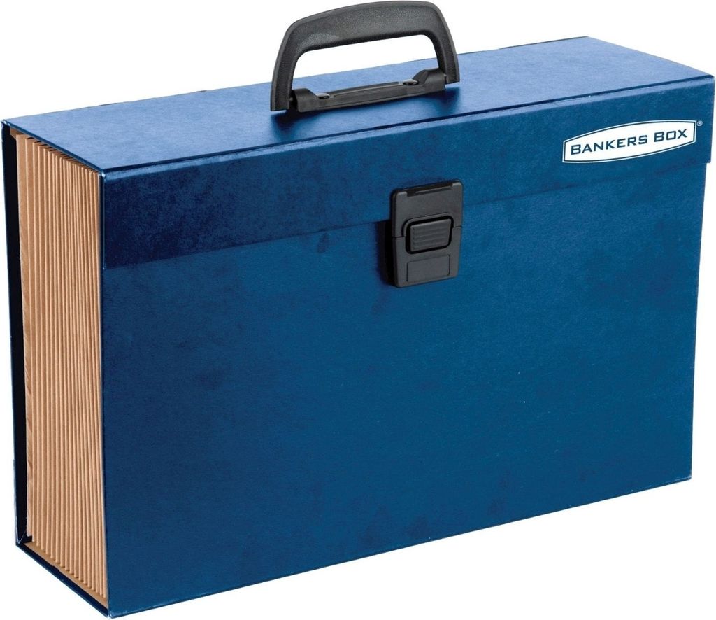 Handifile Dokumentenmappe Bankers Box 368x260mm 19 Fächer blau Packung mit 5 Stück