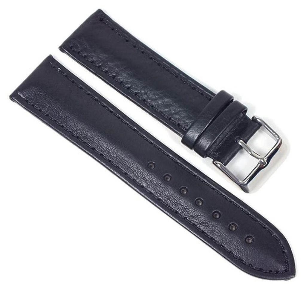 Soft-Kalb Uhrenarmband Leder schwarz, Stegbreite:14mm Produktbild 