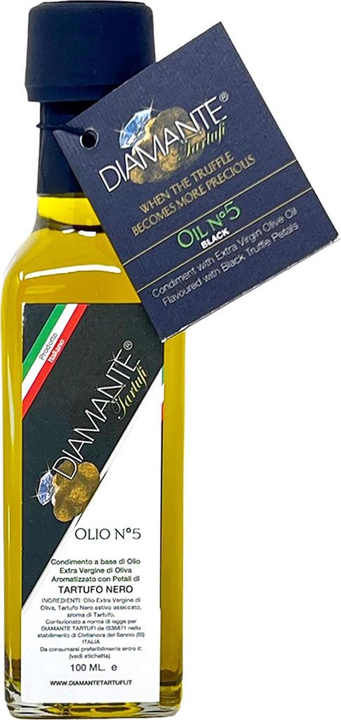 DIAMANTE TARTUFI Olivenöl mit Schwarzem Trüffel, 100ML - Gourmet Luxus