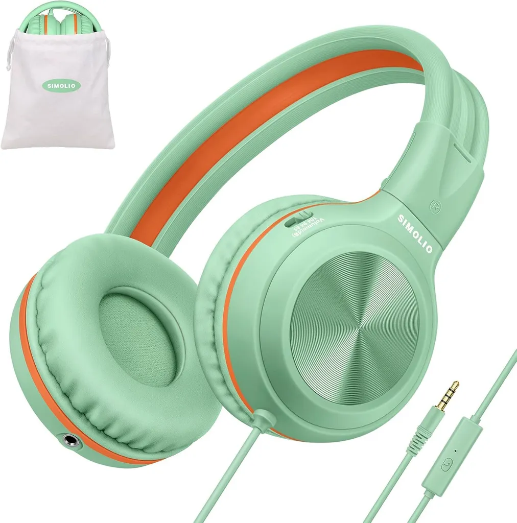 Cuffie Viaggio Ragazzi con Cavo | 85-104dB Safe Volume & Sharing Port