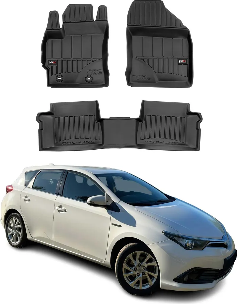 Tappetini Toyota Auris Hybrid 2012-2018 in TPE - Protezione 3D Su Misura