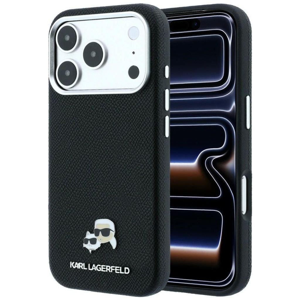 Funda para iPhone 18 Pro Max de Karl Lagerfeld, de cuero Imagen del producto 