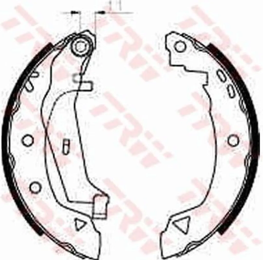 Mâchoires de frein TRW GS8240 haute performance pour Renault Express