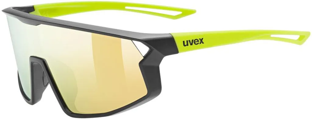 Uvex Skyryse JR Casque de Ski Enfant Robuste et Réglable Noir Jaune Mat