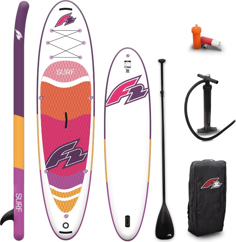 F2 Stand Up Paddle Board Surf SUP Damen 10'2" Lila 2025