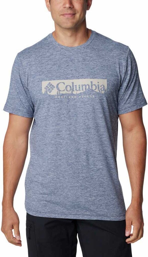 Columbia Kwick Hike Kurzarm-t-shirt Grau S Mann Grau S