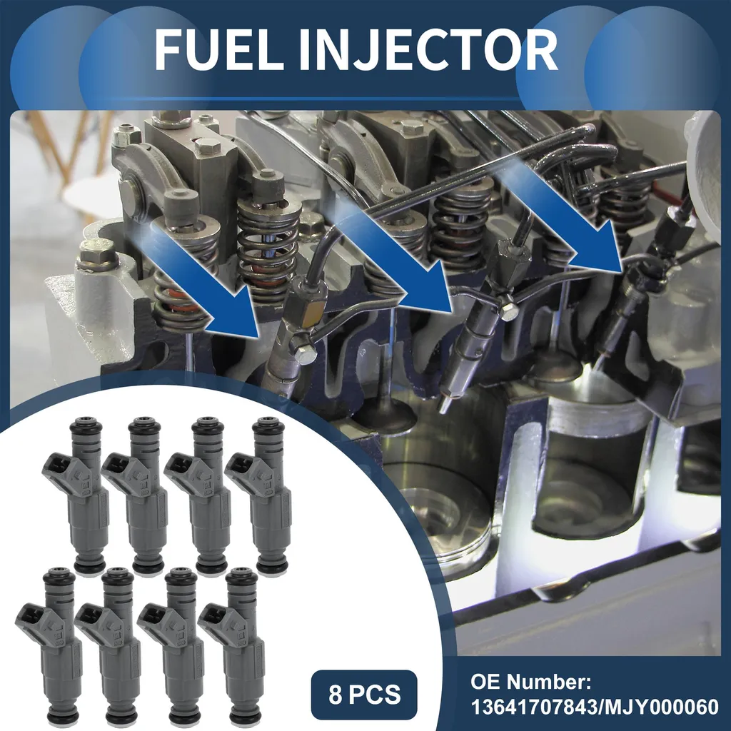 Buse d'Injection Essence pour BMW Série 5 et 7 Moteur 4.4L V8 Gris - 8pcs