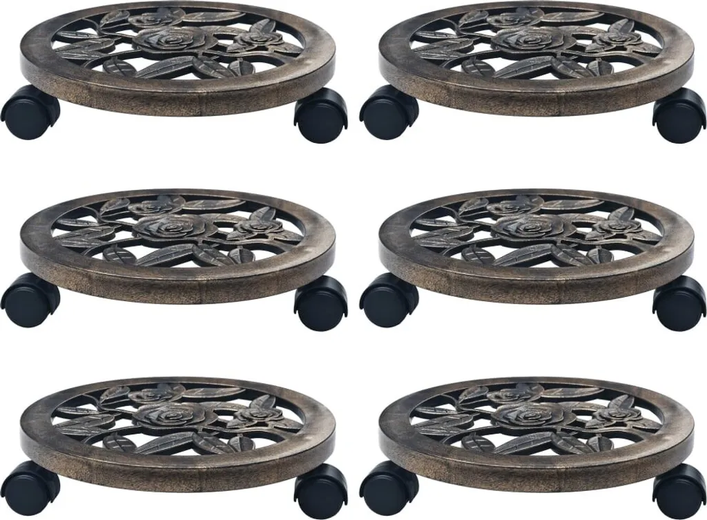 Rouleau pour plantes 6 pcs Bronze 30 cm en plastique haute résistance