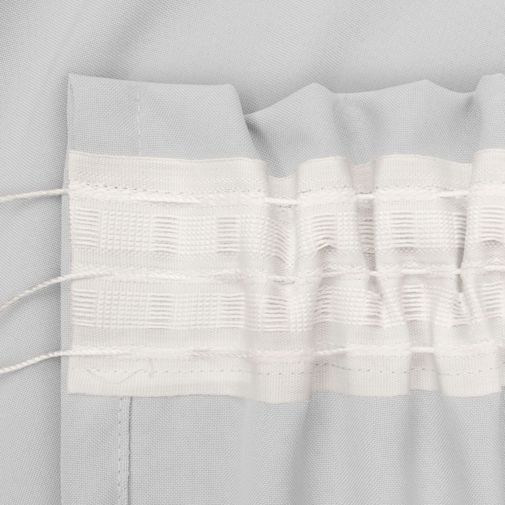 Záclony na pásce 140x250 cm 2 ks bílé závěsy do obývacího Obrázek produktu 7