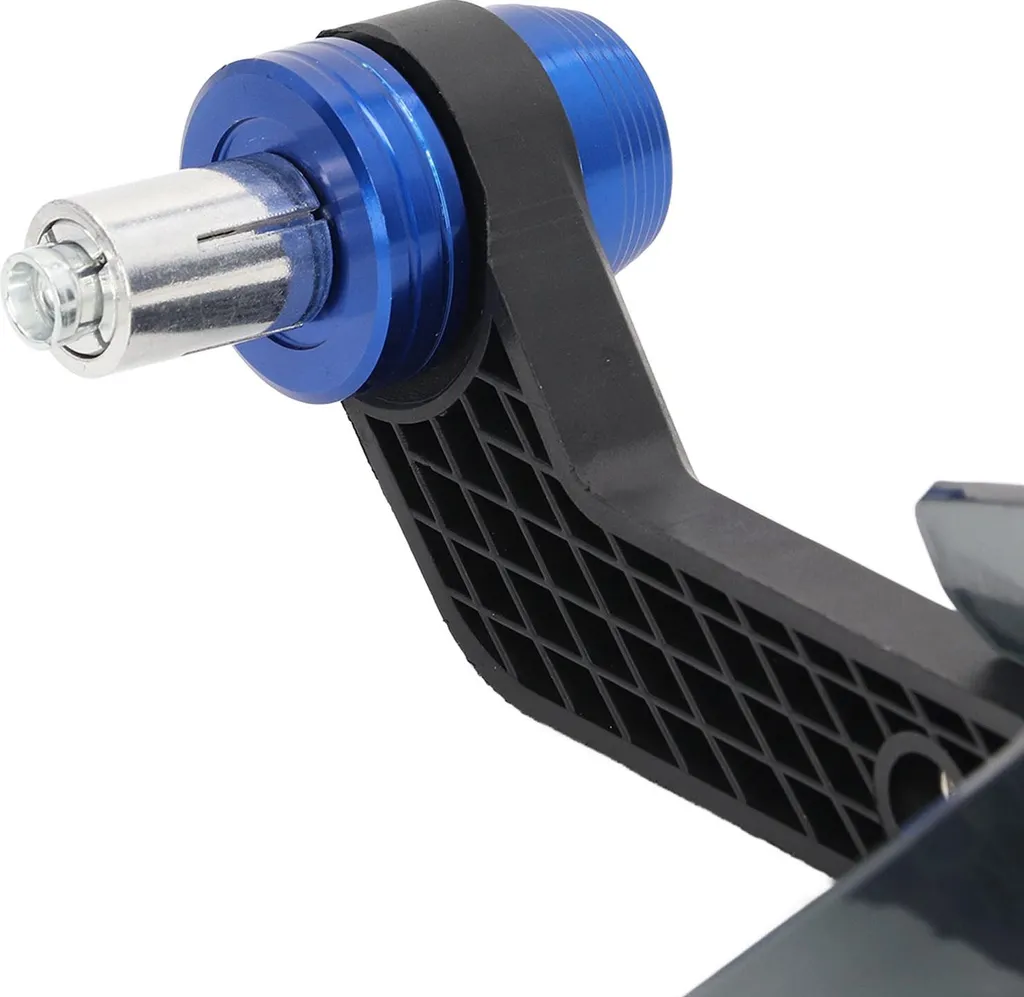 Paire de protège-mains universels en alu bleu 22mm pour sport et motocross