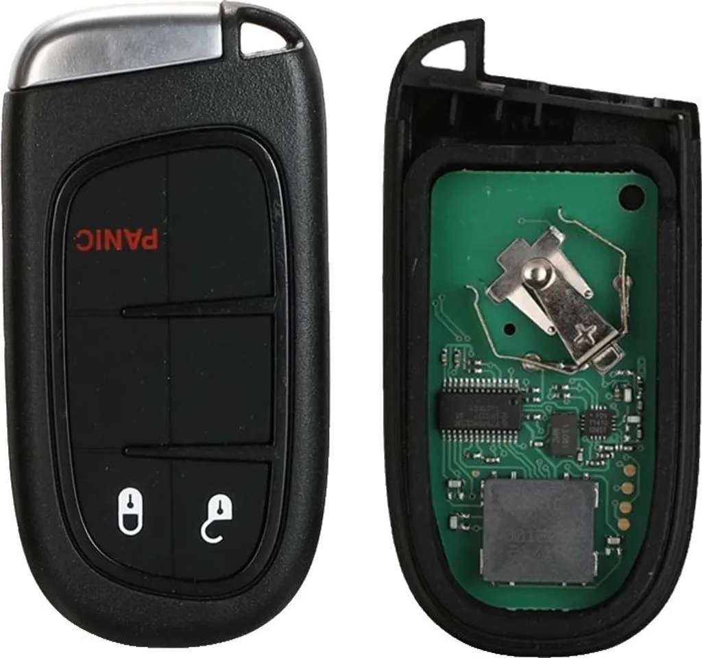 Chiave Smart Jeep Chip 4A 433MHz 3 Tasti Panic - Ricambio Certificato