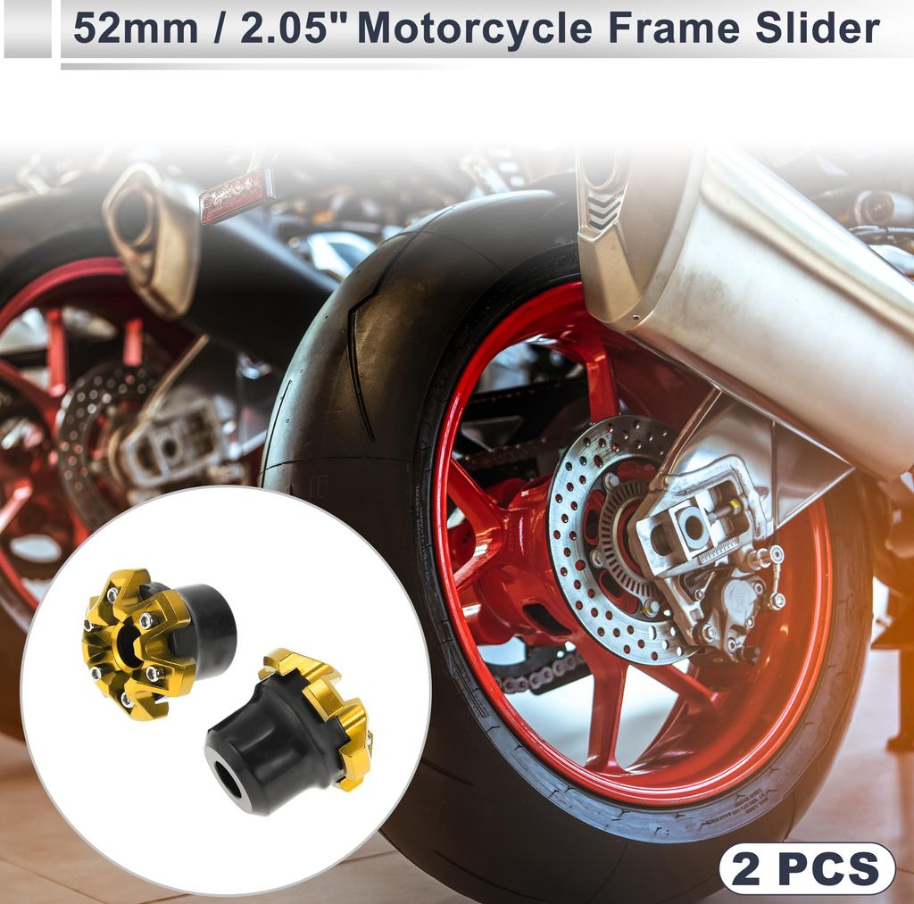 14mm Motorrad-Schutzleiste Rahmen Aluminiumlegierung Kunststoff Radverkleidung Schutz Crash Pad Schutzbügel 52mm 48mm Schraube Sechskantschlüssel...