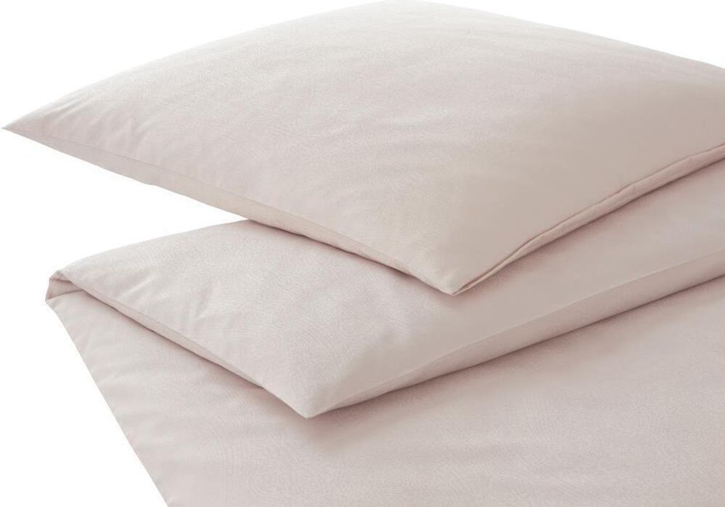 elegante Mako-Satin-Bettwäsche-Garnitur Paisley Farbe Rose Größe 240x220+2x80x80