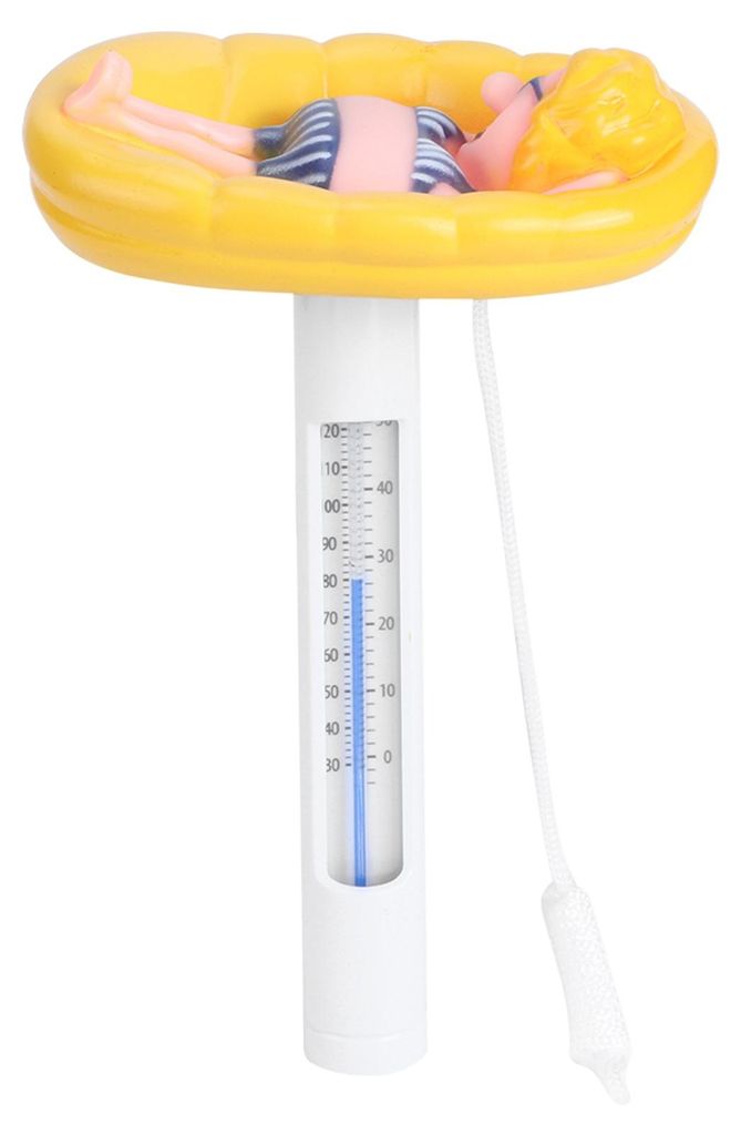 Schönes schwimmendes Schwimmbad-Thermometer, Temperaturmesser in Cartoon-Form, mit °F/°C-Anzeige