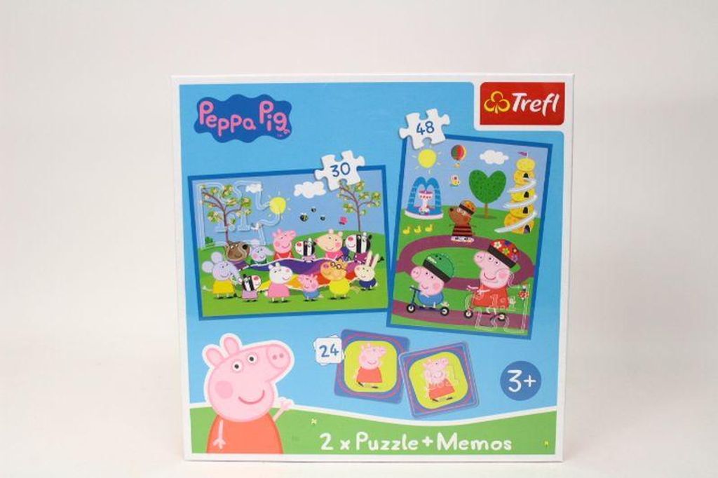 2in1 Puzzles+Memos fröhliche Momente mit Peppa Wein 93331 Produktbild 