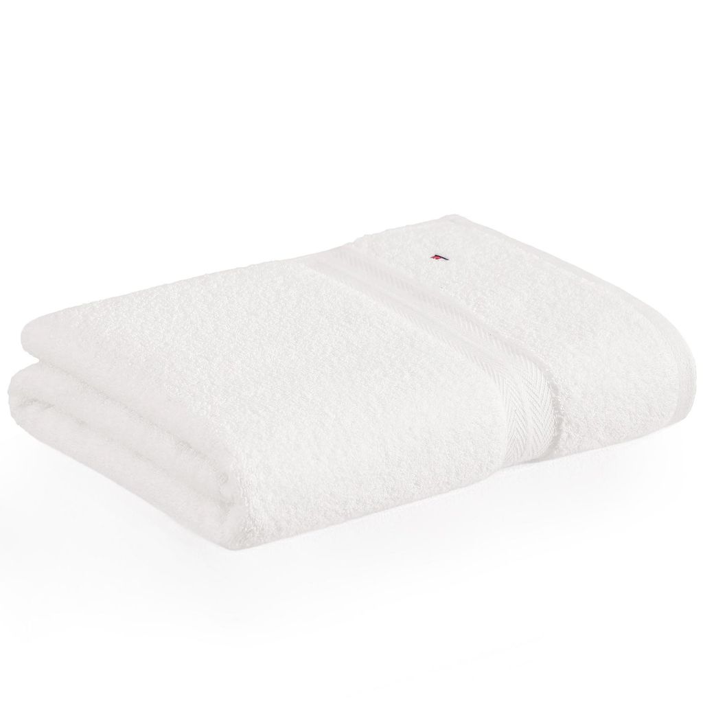 Biely bavlnený uterák Tommy Hilfiger Obrázok produktu 