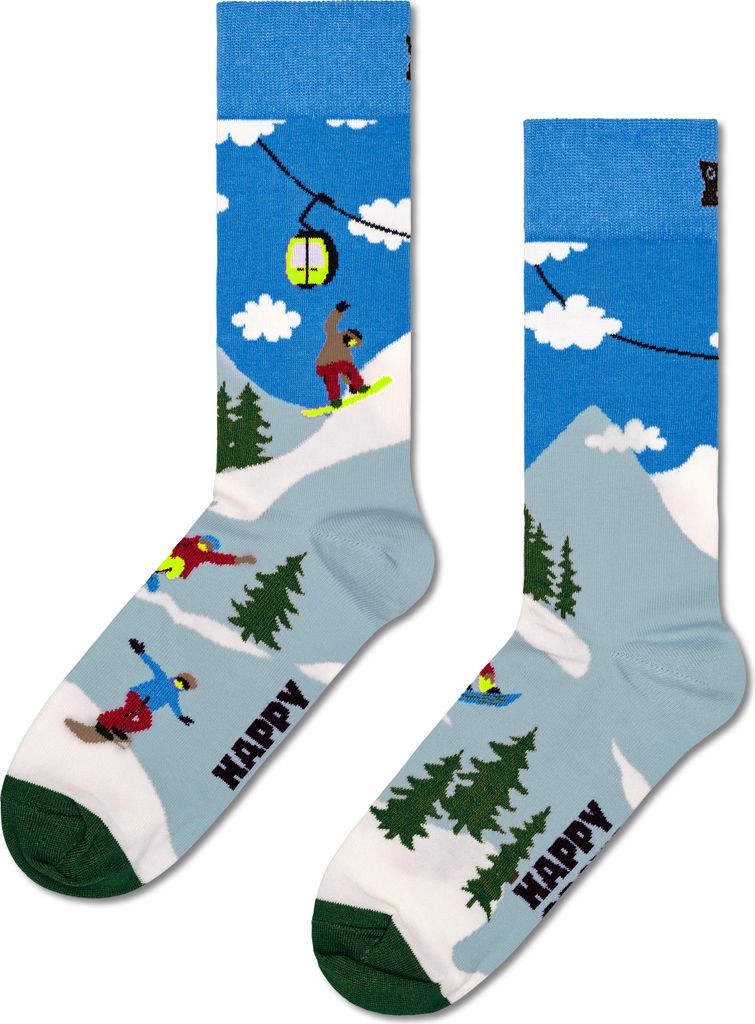 Happy Socks Snowboard Sock, uni sokken, blauw
