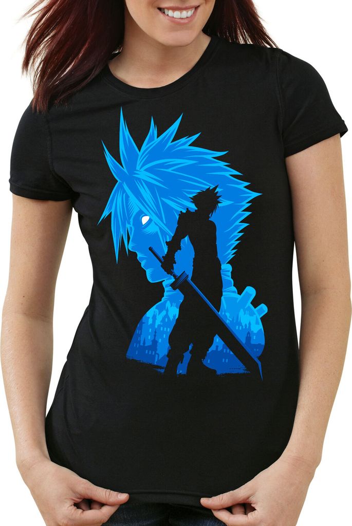 style3 Soldier VII Damen T-Shirt chocobo sephiroth, Größe:L