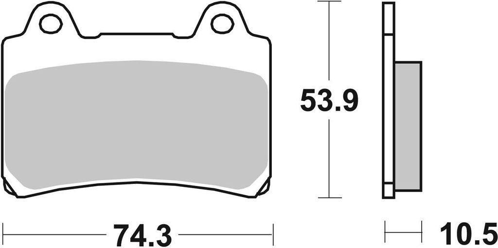 sbs Bremsbeläge Satz Vorne für YAMAHA MOTORCYCLES TDR 590HF Produktbild 