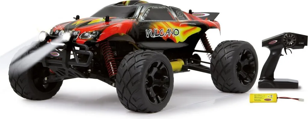 Jamara Vulcano 1:10 EP 4WD Truggy avec LED et Batterie NiMh 53368