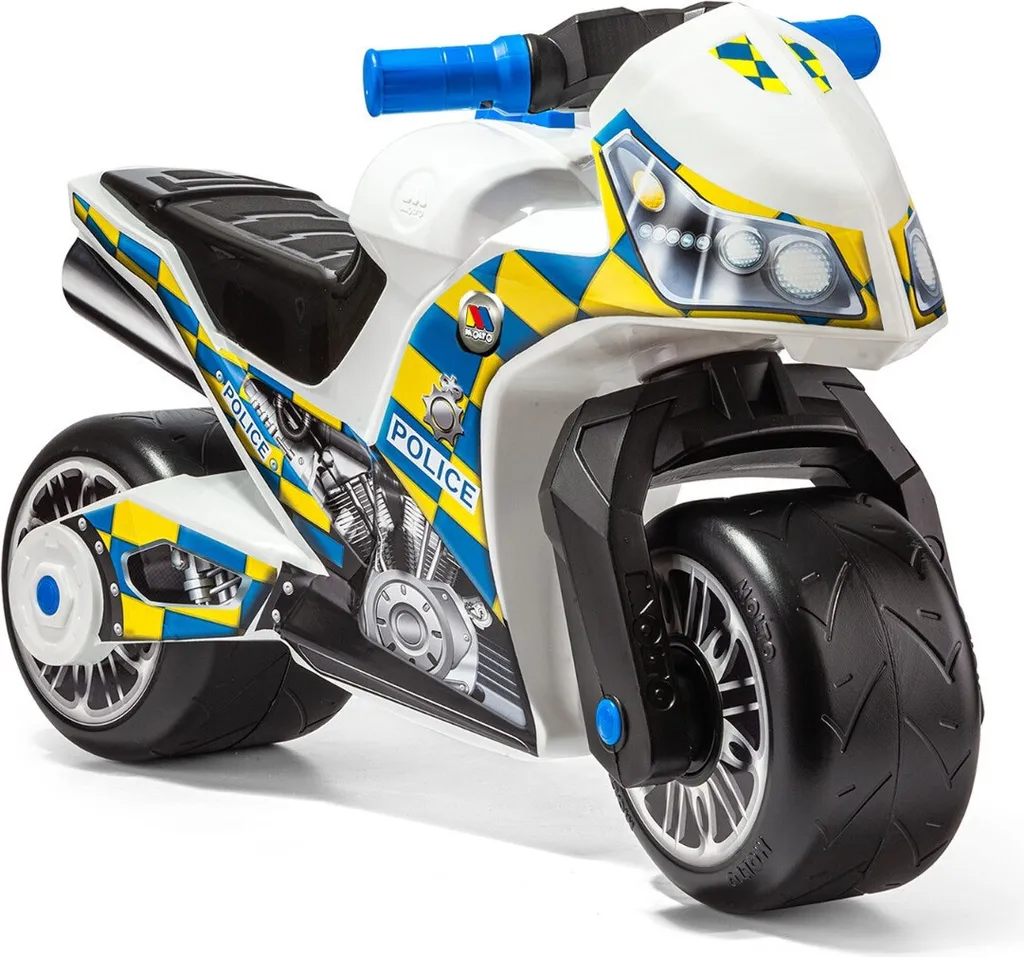 Moto Porteur Molto 12227 - Moto Cross Jaune pour Enfant Design Robuste
