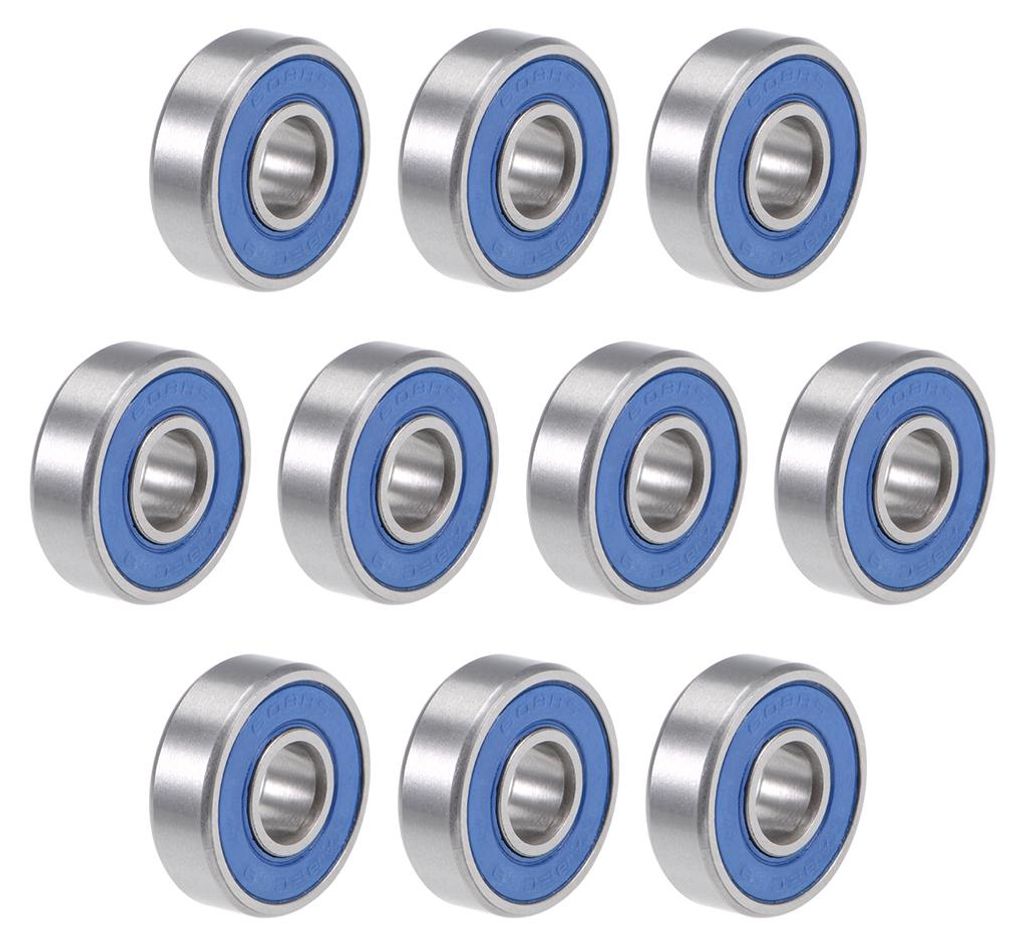 10 Stš¹ck 608-2RS Rillenkugellager Kugellager Doppelt Abgedichtete 8mm x 22mm x 7mm Chromstahl P6 (ABEC3) Bearing Skateboard Bearings Skateboard ...