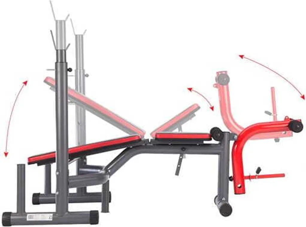 Banc de musculation complet LS7206 avec leg extension et support HMS - 9