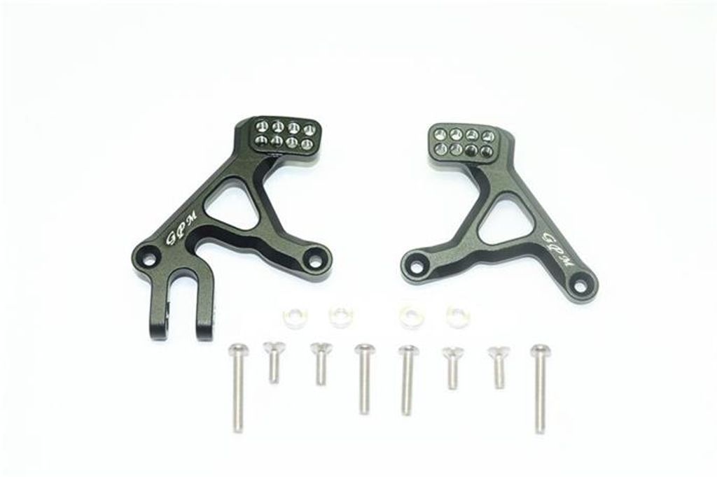 GPM ALUMINUM FRONT ADJUSTABLE SHOCK TOWER -14PC SET black GPMTRX4028ABK