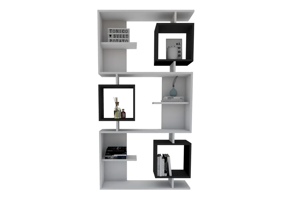 Bibliothèque Design 171 cm Icardi, Structure Mélaminé Haute Qualité