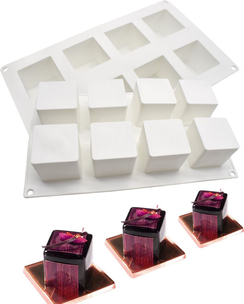 CANDeal 2er-Pack Silikon-Mousse-Kuchenformen Produktbild 