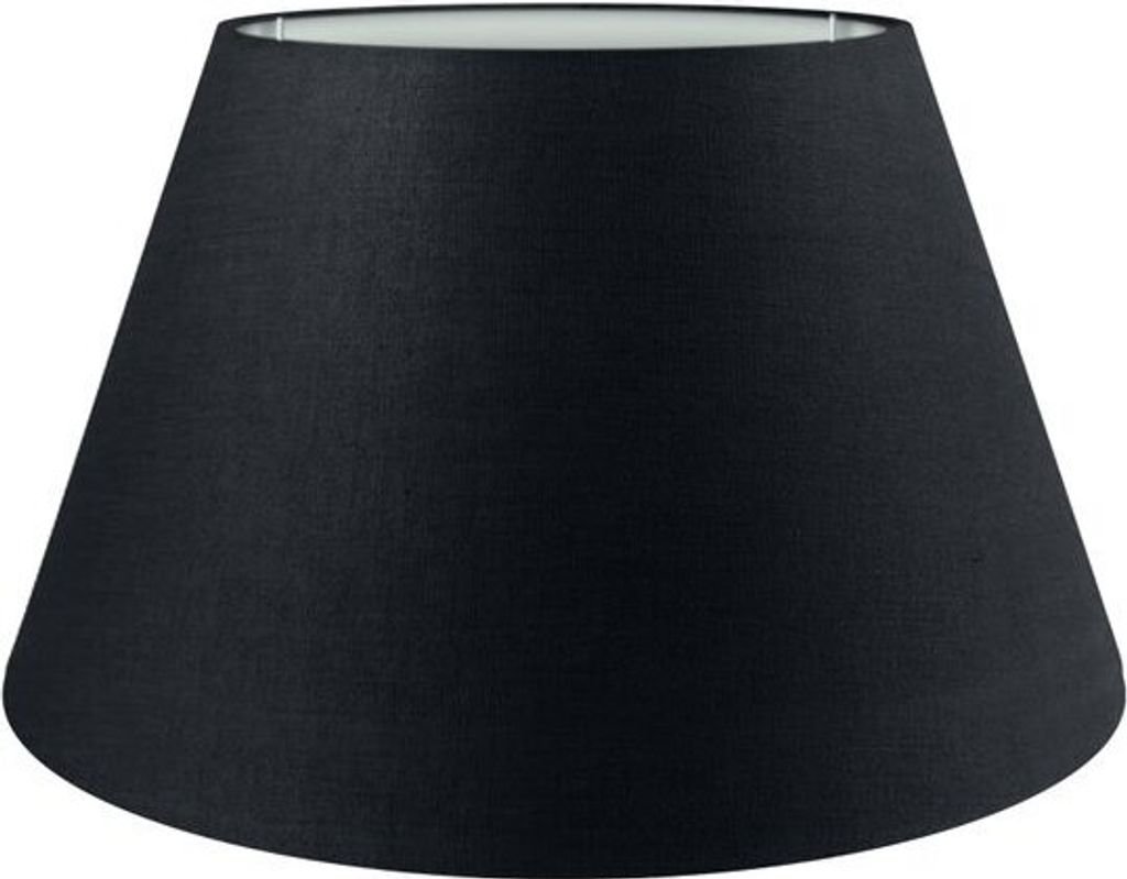 Wogati Premium Lampenschirm E14/E27 Baumwolle | Schwarz / Größe: 2XL