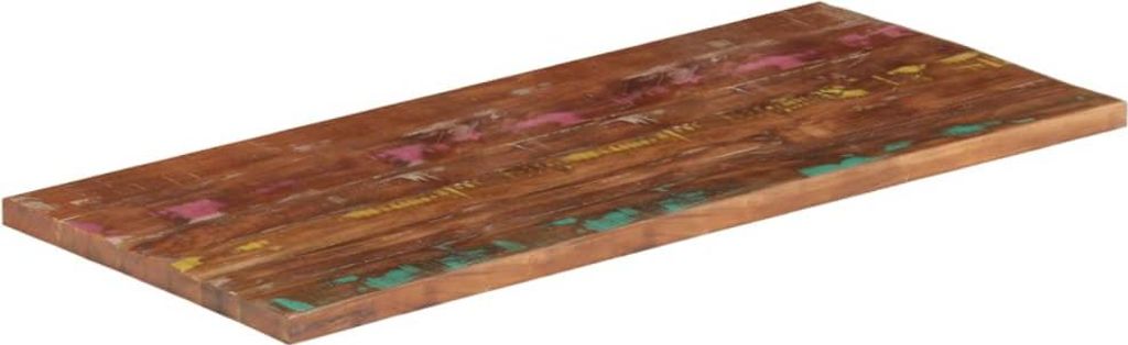 vidaXL Tischplatte 120x50x2,5 cm Rechteckig Altholz Massiv